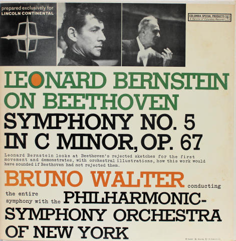 Leonard Bernstein On Beethoven Symphony No. 5 In C Minor, Op. 67 Vinyl 12"