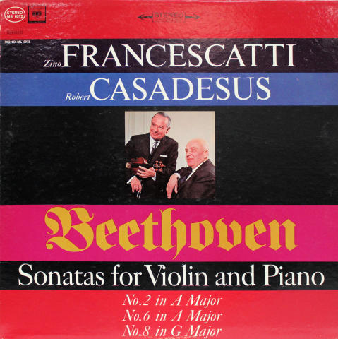 Sonatas For Violin And Piano No. 2 In A Major ? No. 6 In A Major ? No. 8 In G Major Vinyl 12"
