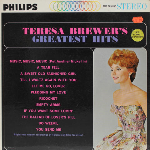 Teresa Brewer's Greatest Hits Vinyl 12"
