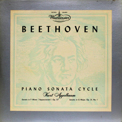 Piano Sonata Cycle / Sonata in F Minor ("Appassionata") Op. 57 / Sonata in G Major, Op 31, No.1 Vinyl 12"
