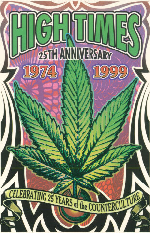 High Times 25th Anniversary Postcard