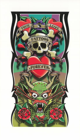 True Love Tattoos Forever Poster