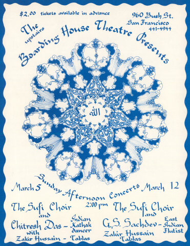 The Sufi Choir Handbill