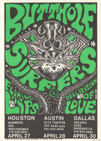 BUTTHOLE SURFERS / 特大ポスター 1993 BUTTHOLE SURFERS POSTER – JERKS™
