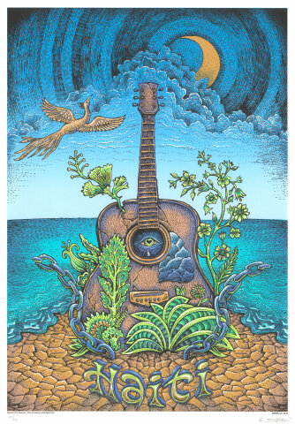 Emek Haiti Relief 2010 Silkscreen