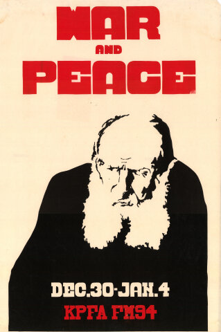 War and Peace - KPFA FM94 Silkscreen