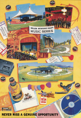Miller Genuine Draft Music Series Poster