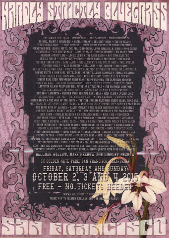 Hardly Strictly Bluegrass Festival Poster