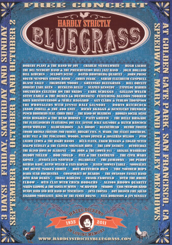 Hardly Strictly Bluegrass Festival Poster