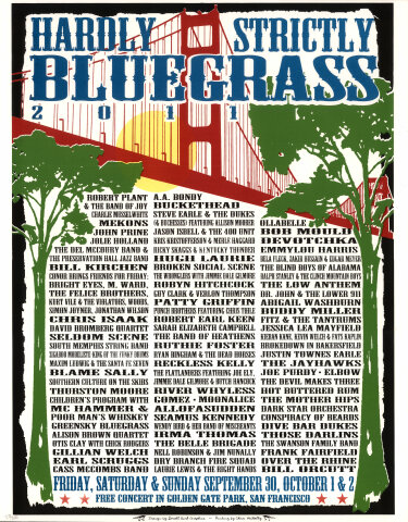 Hardly Strictly Bluegrass Festival Poster