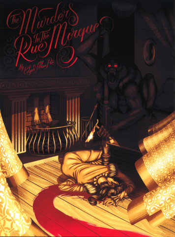 The Murders in the Rue Morque By Edgar Allan poe Silkscreen