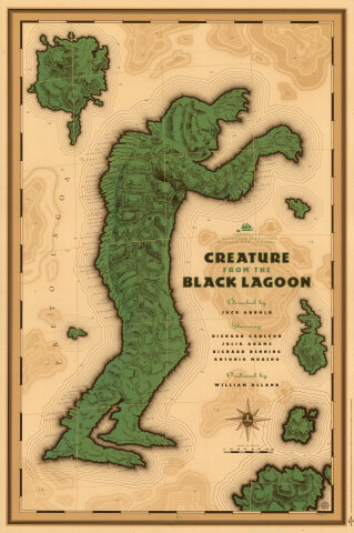 Creature From The Black Lagoon Silkscreen