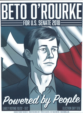 2018 Texas Senate Election Poster