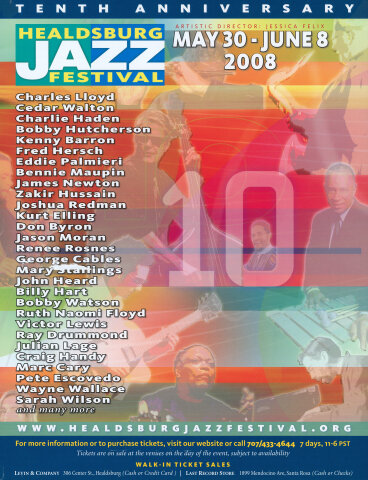 Healdsburg Jazz Festival Poster