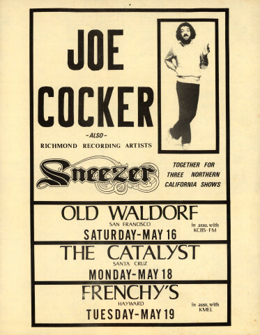 Joe Cocker Handbill