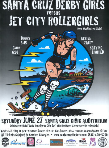 Santa Cruz Derby Girls Poster