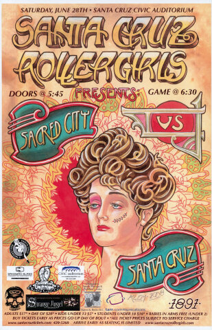 Santa Cruz Rollergirls Poster