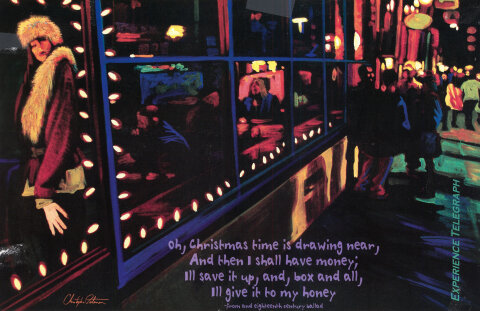 Oh, Christmas time is drawing near. Poster