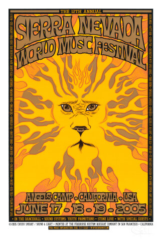 Sierra Nevada World Music Festival Silkscreen