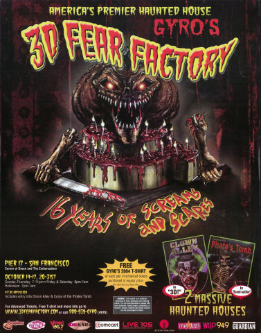 3D Fear Factory Poster