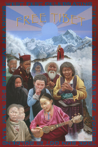 West Fest - Free Tibet Poster