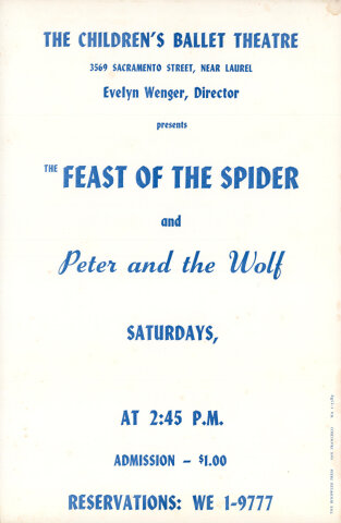Feast of the Spider / Peter and the Wolf Poster