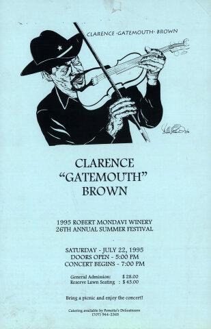 Clarence "Gatemouth" Brown Poster