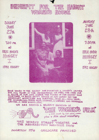 Benefit for the Haight Womens House Poster