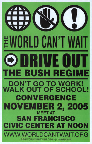 The World Can't Wait Poster