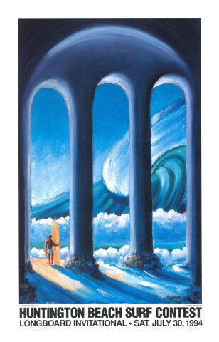 Huntington Beach Surf Contest Poster