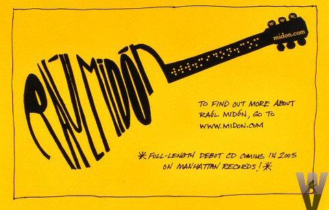 Raul Midon Handbill
