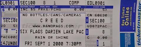 Creed Vintage Ticket
