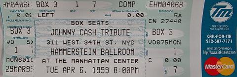 Johnny Cash Tribute Vintage Ticket