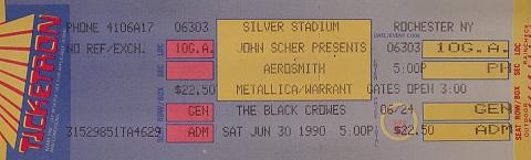 Aerosmith Vintage Ticket