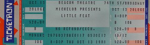 Little Feat Vintage Ticket