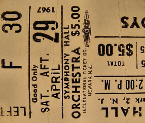 The Beach Boys Vintage Ticket