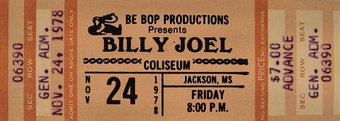 Billy Joel Vintage Ticket