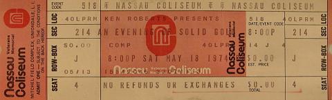 An Evening Of Solid Gold Vintage Ticket