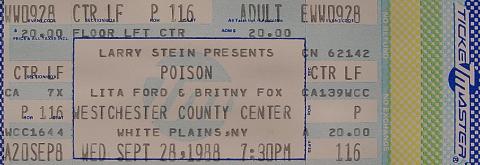 Poison Vintage Ticket