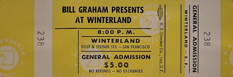 At Winterland Vintage Ticket
