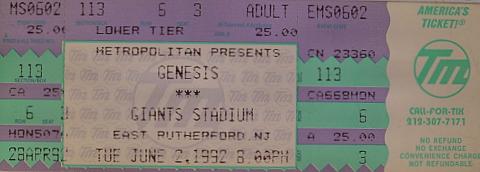 Genesis Vintage Ticket