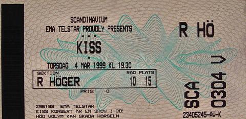 Kiss Vintage Ticket