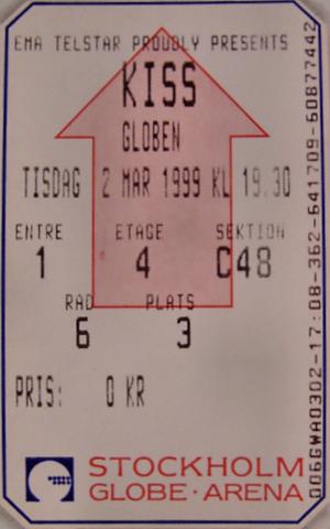 Kiss Vintage Ticket