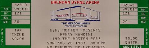 Henry Mancini Vintage Ticket