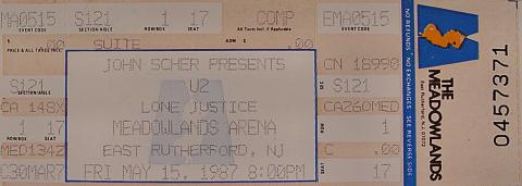 U2 Vintage Ticket