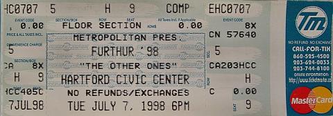 Furthur 98 Vintage Ticket