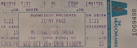 Jimmy Page Vintage Ticket