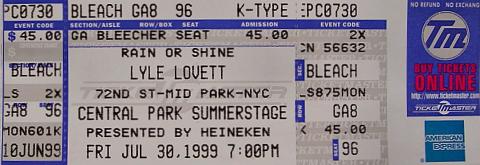 DC Talk Vintage Ticket