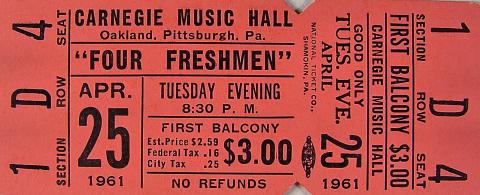 Four Freshmen Vintage Ticket