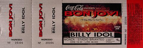 Bon Jovi Vintage Ticket